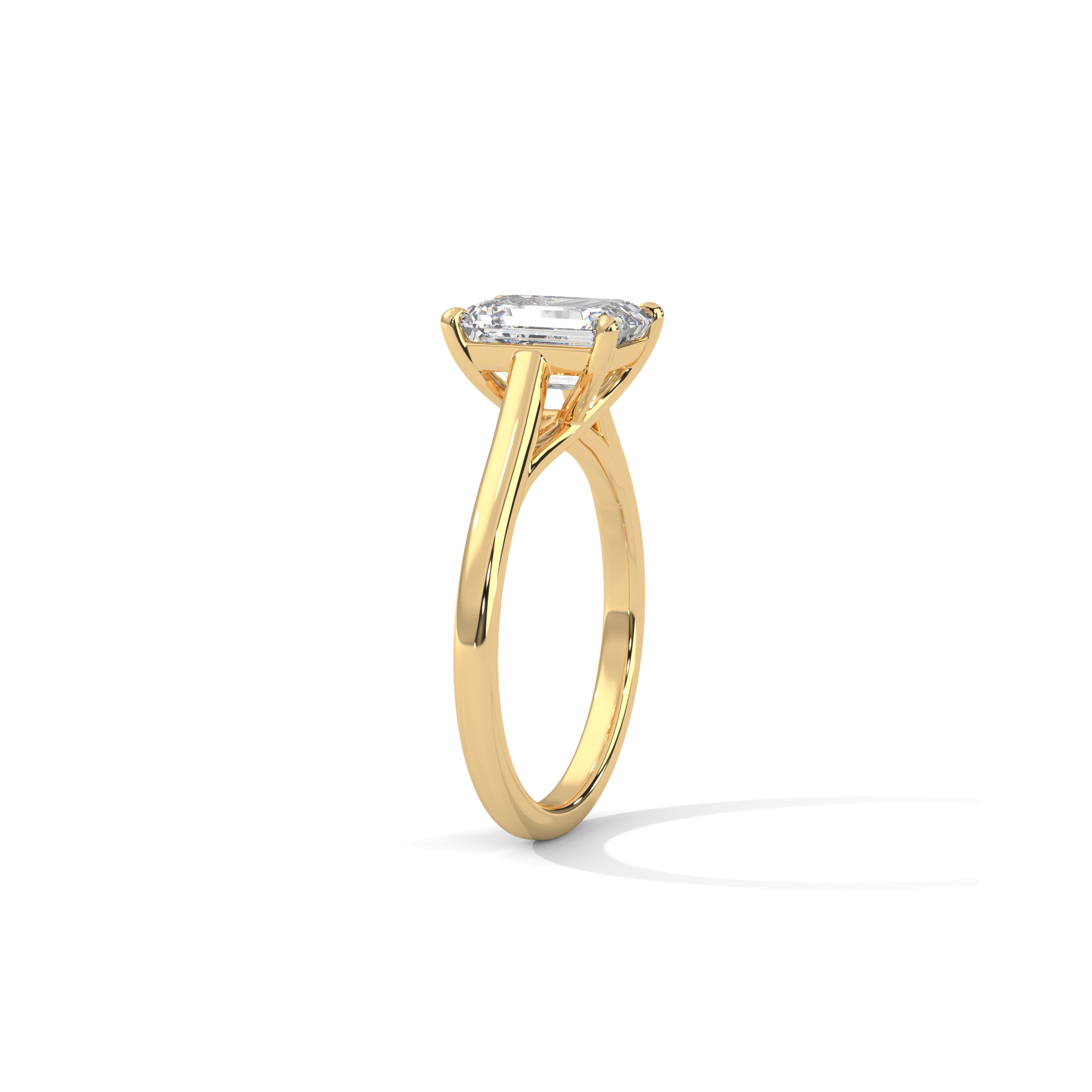 Radiant Engagement Ring 18K | Lab Grown Diamond