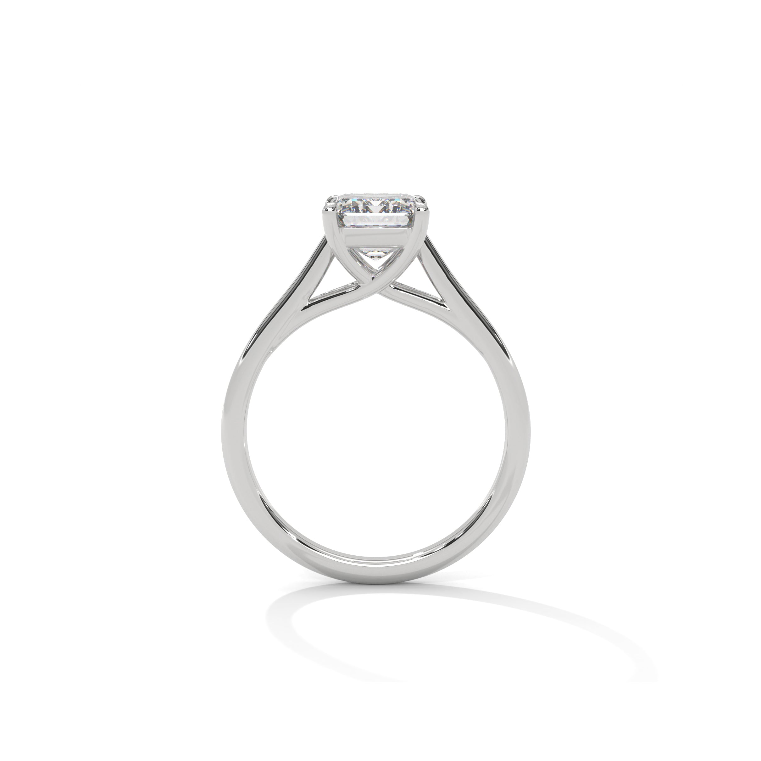 Radiant Engagement Ring Platinum | Lab Grown Diamond