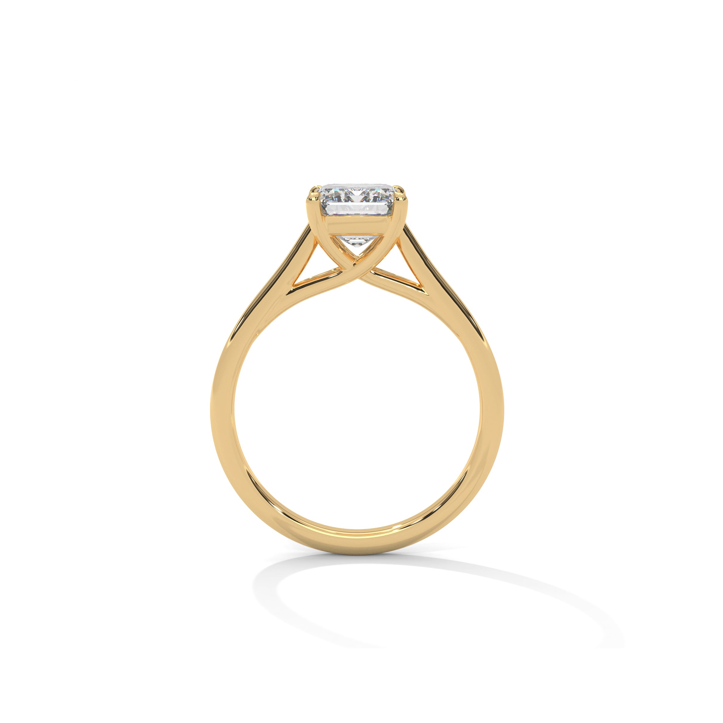 Radiant Engagement Ring 18K | Lab Grown Diamond