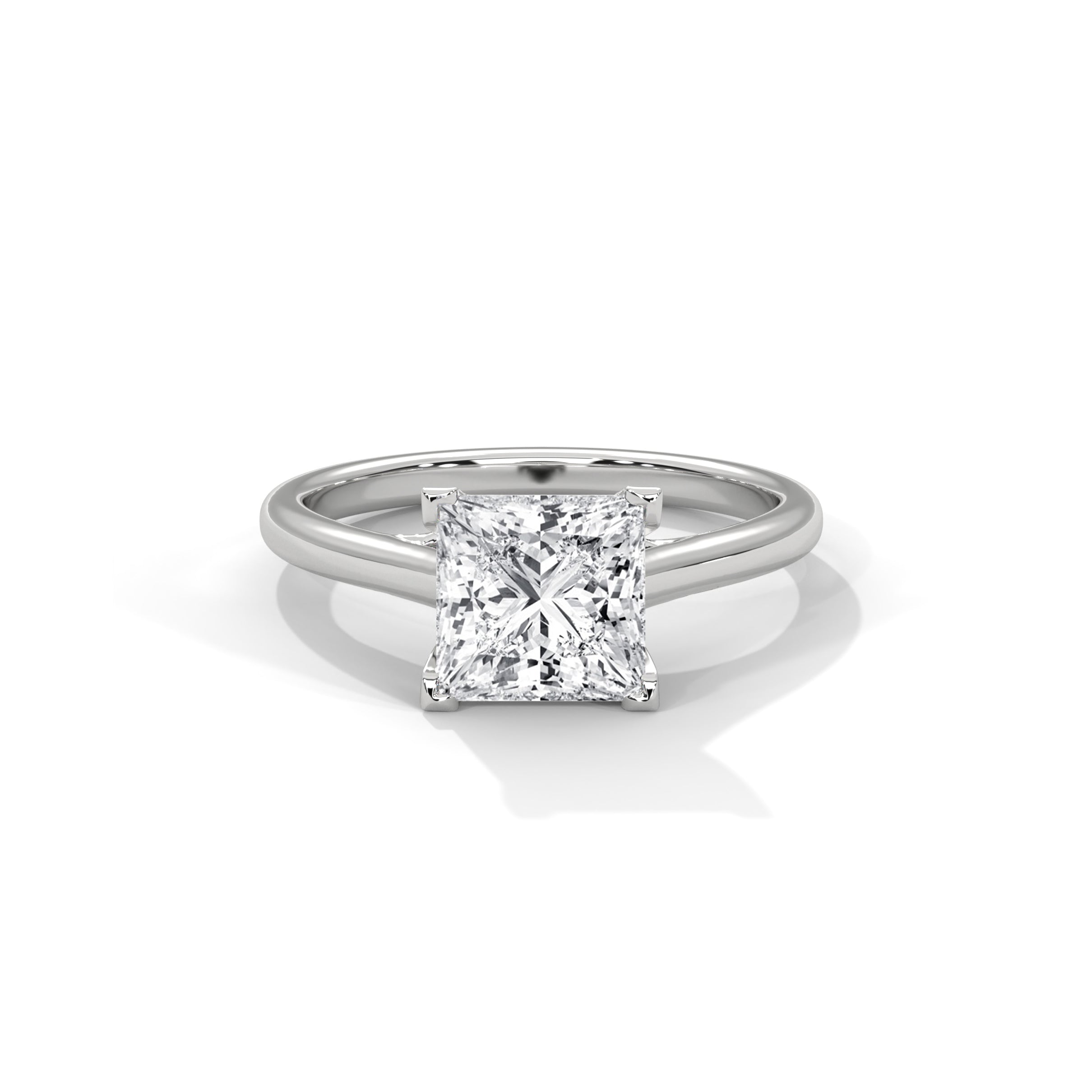 Princess Engagement Ring Platinum | Lab Grown Diamond