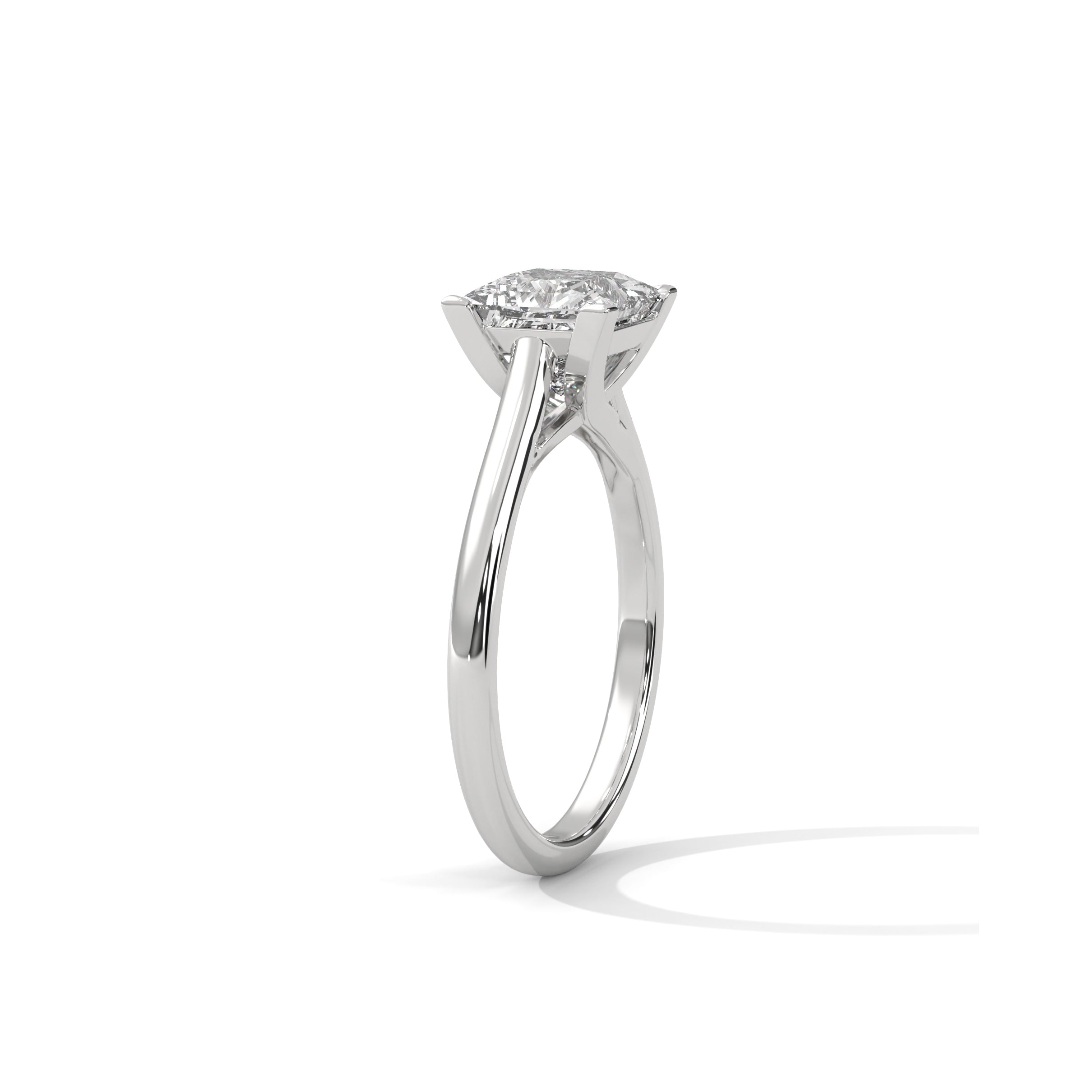 Princess Engagement Ring Platinum | Lab Grown Diamond