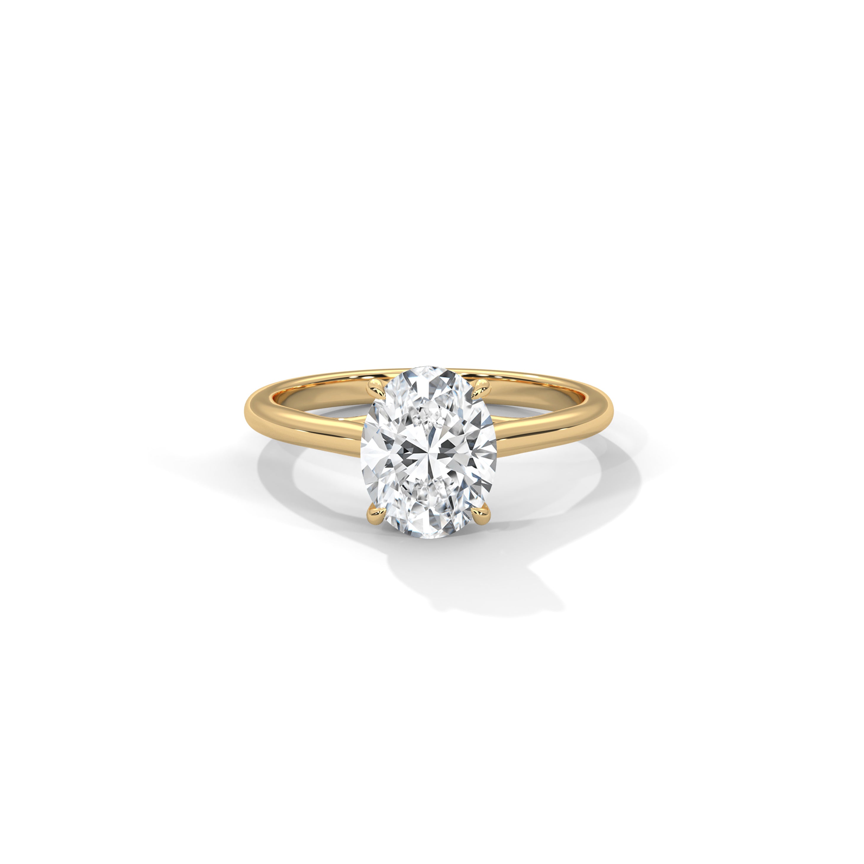 Oval Engagement Ring 18K | Lab Grown Diamond
