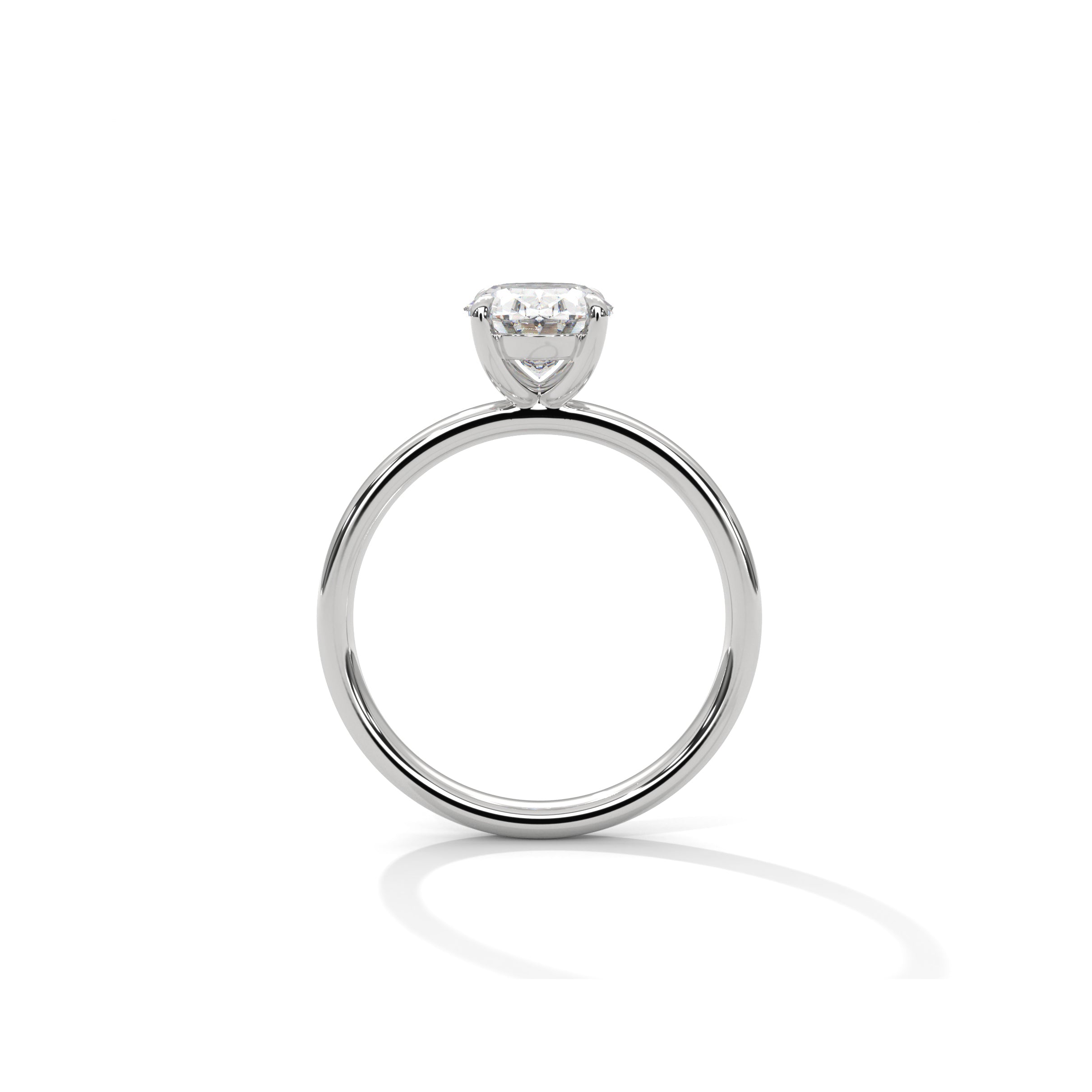 Oval Solitaire Engagement Ring Platinum | Lab Grown Diamond