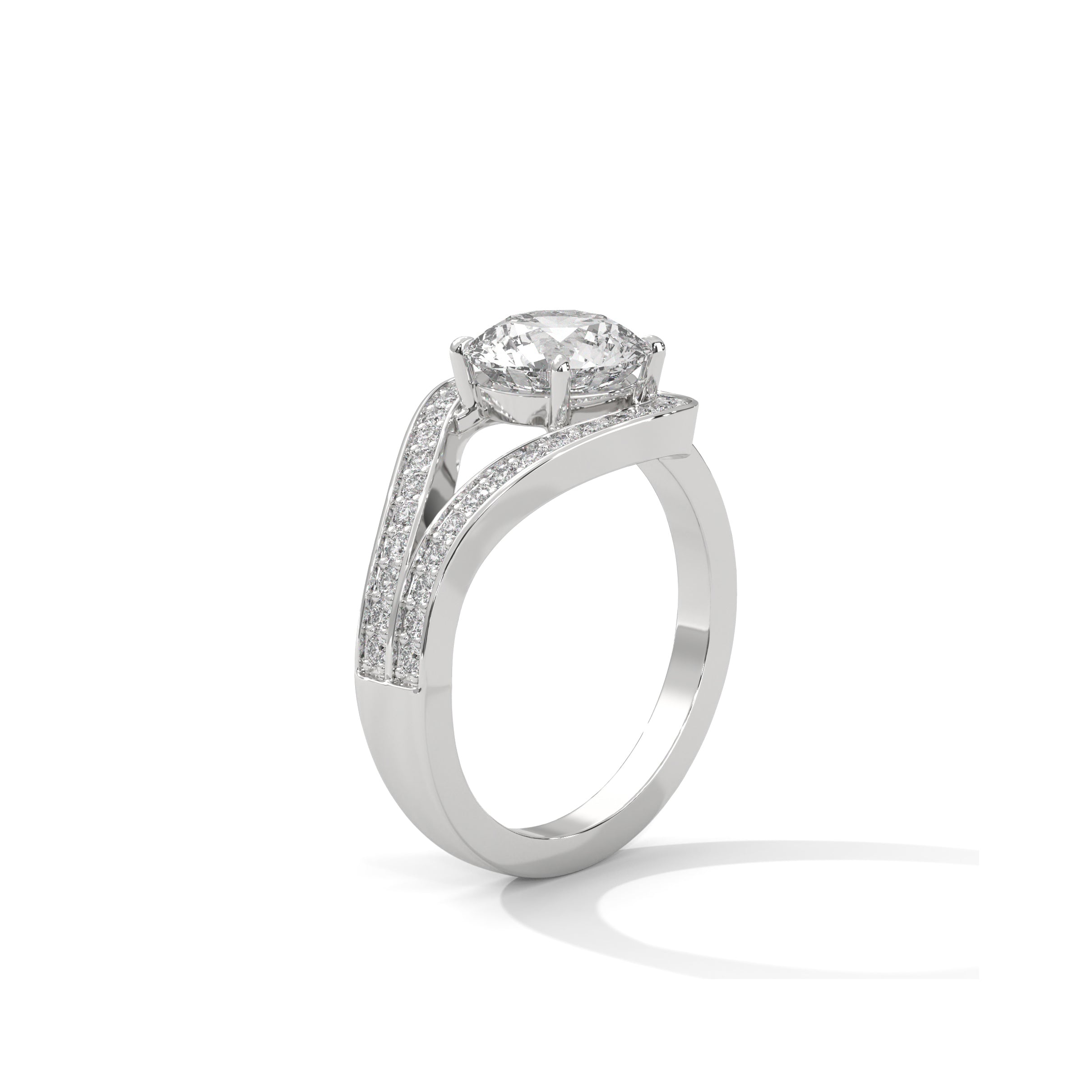 Infinite Halo Engagement Ring Platinum | Lab Grown Diamond