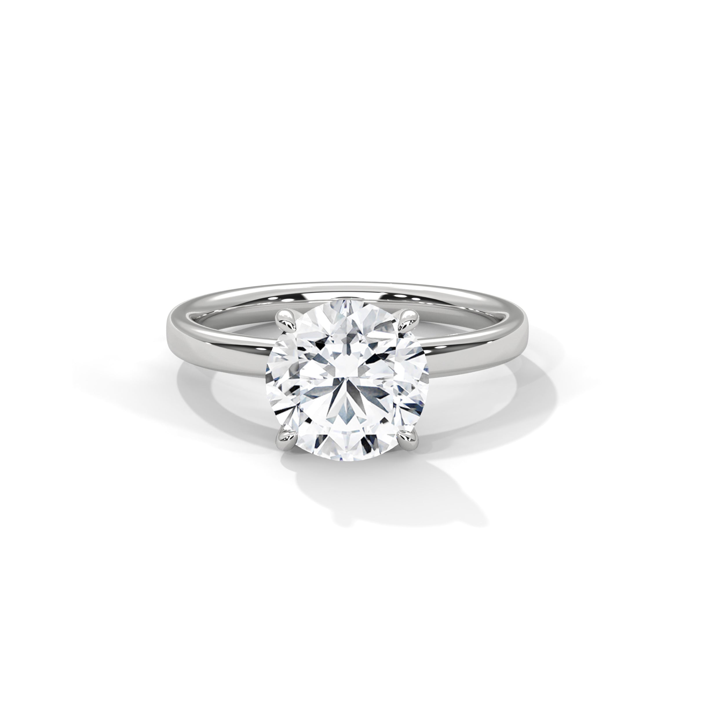 Four Prong Engagement Ring Platinum | Lab Grown Diamond