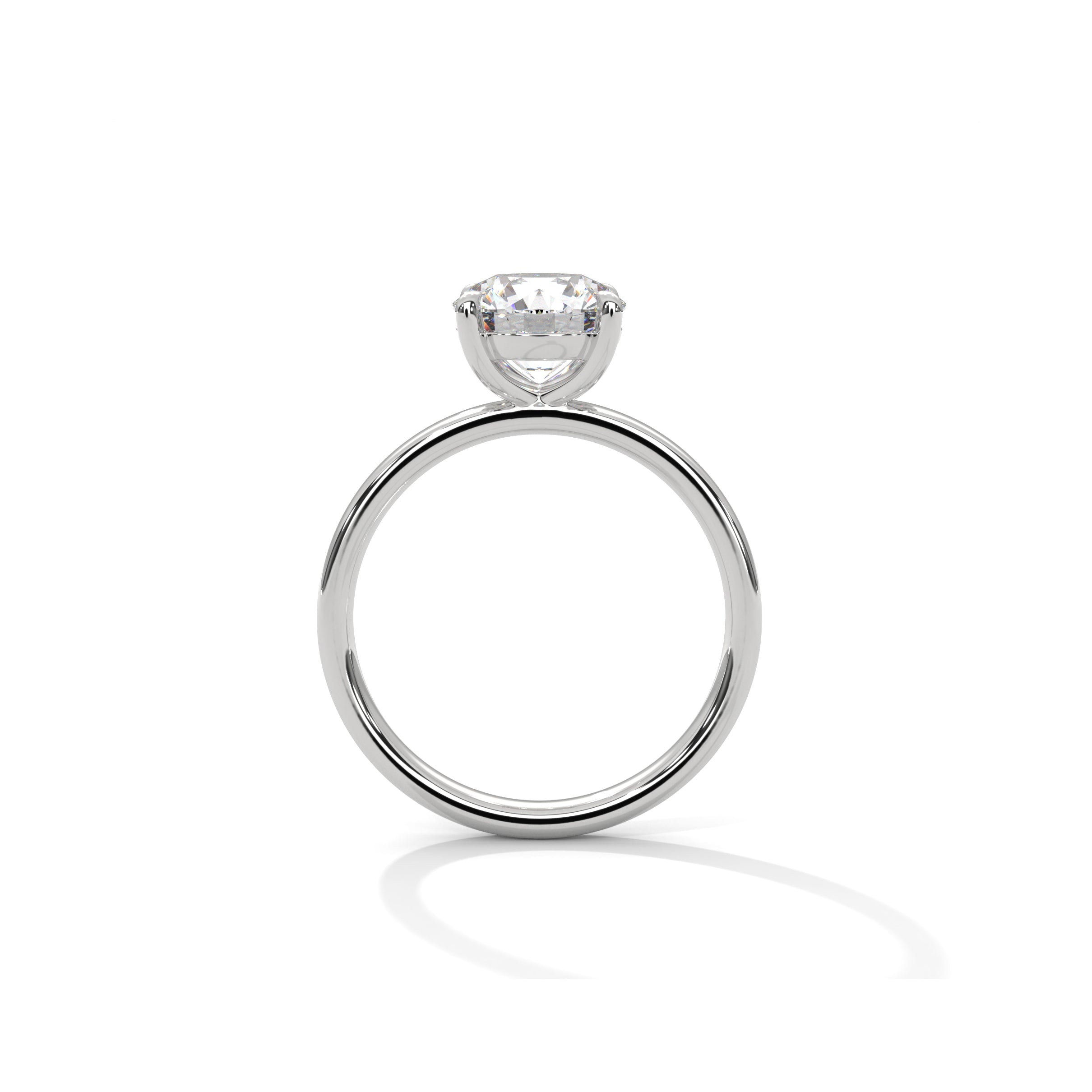 Four Prong Engagement Ring Platinum | Lab Grown Diamond