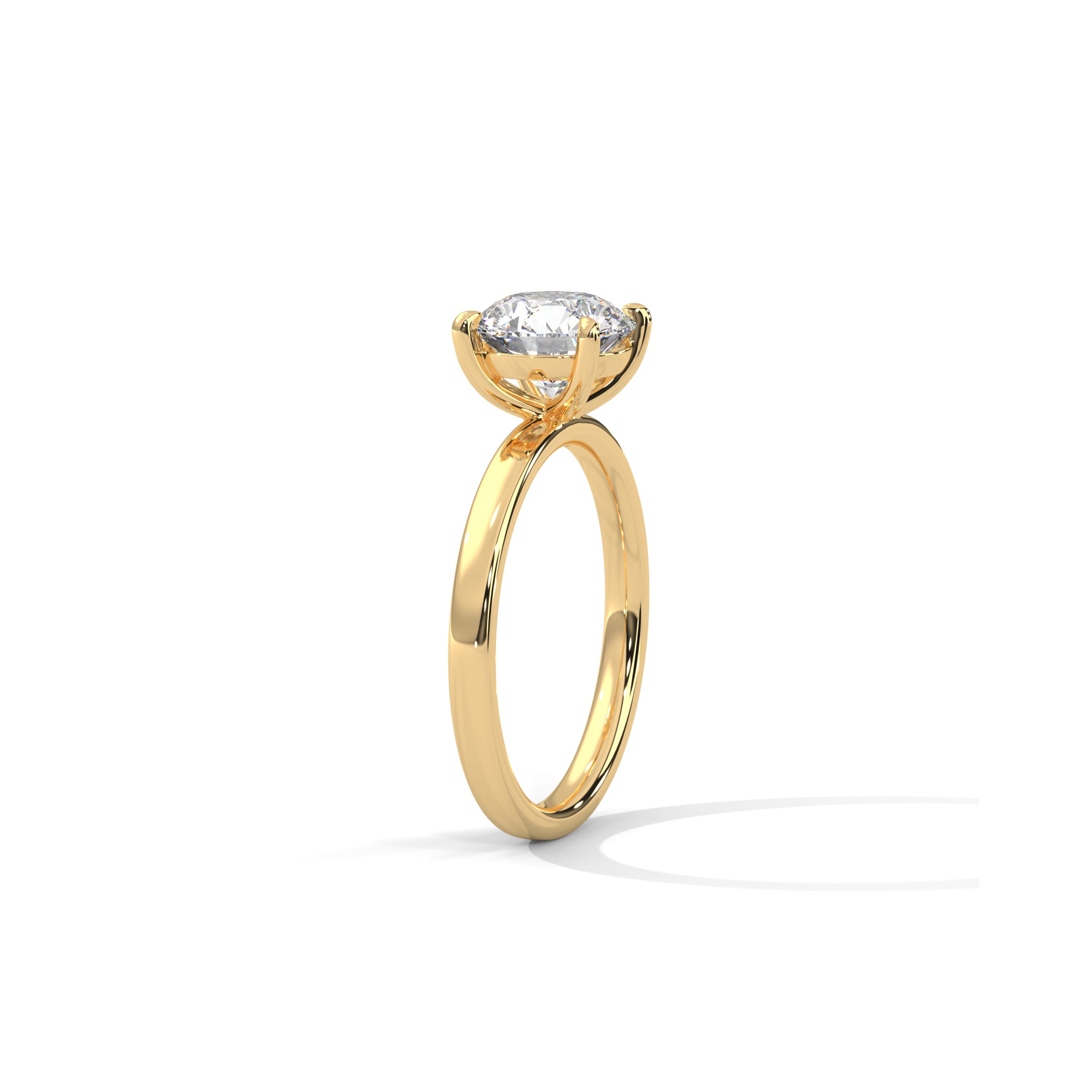 Four Prong Engagement Ring 18K | Lab Grown Diamond