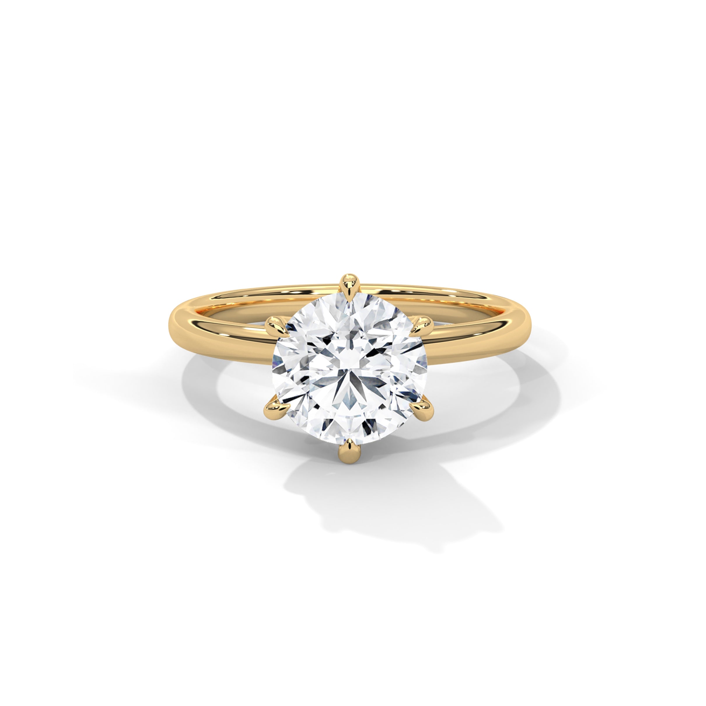 Six Prong Engagement Ring 18K | Lab Grown Diamond