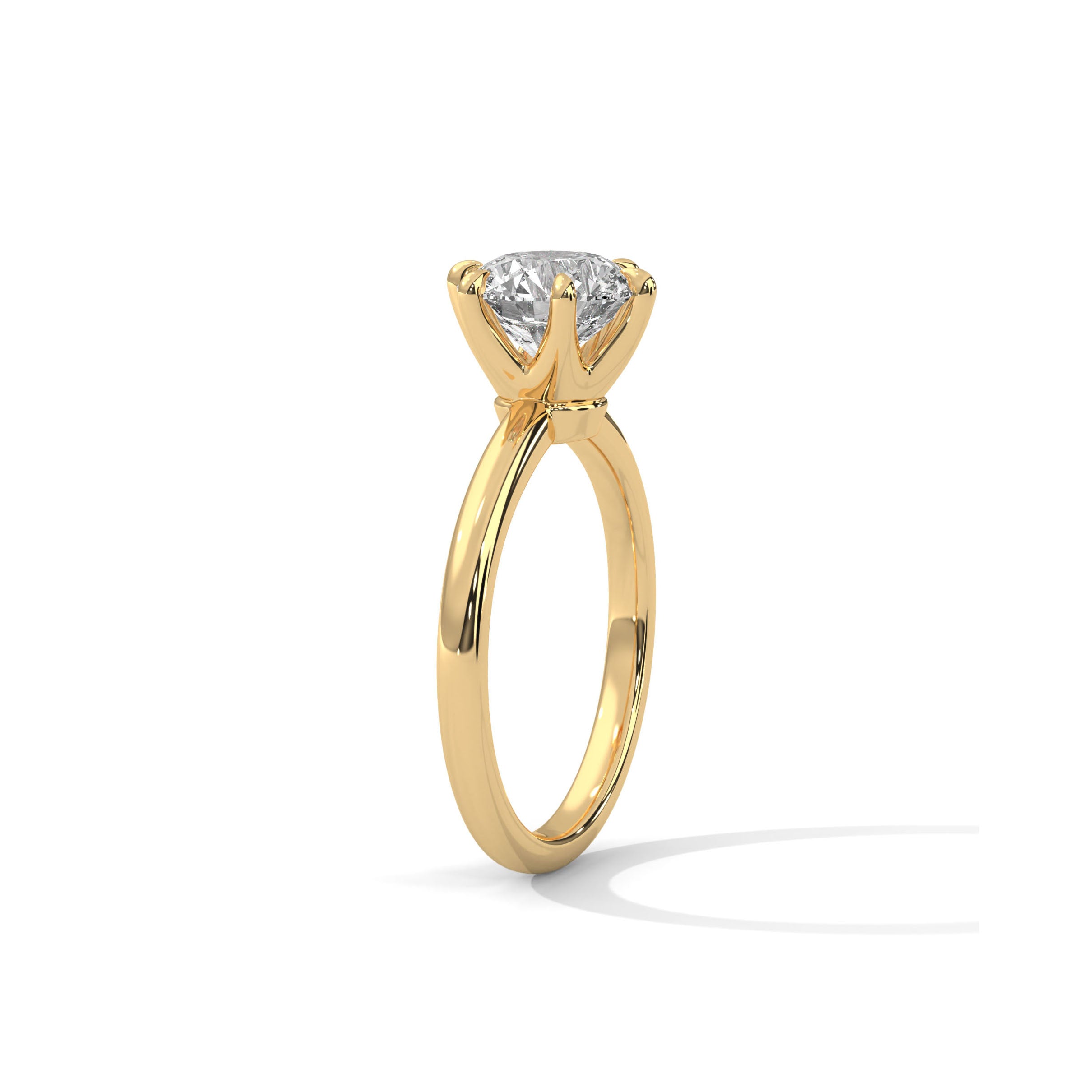 Six Prong Engagement Ring 18K | Lab Grown Diamond