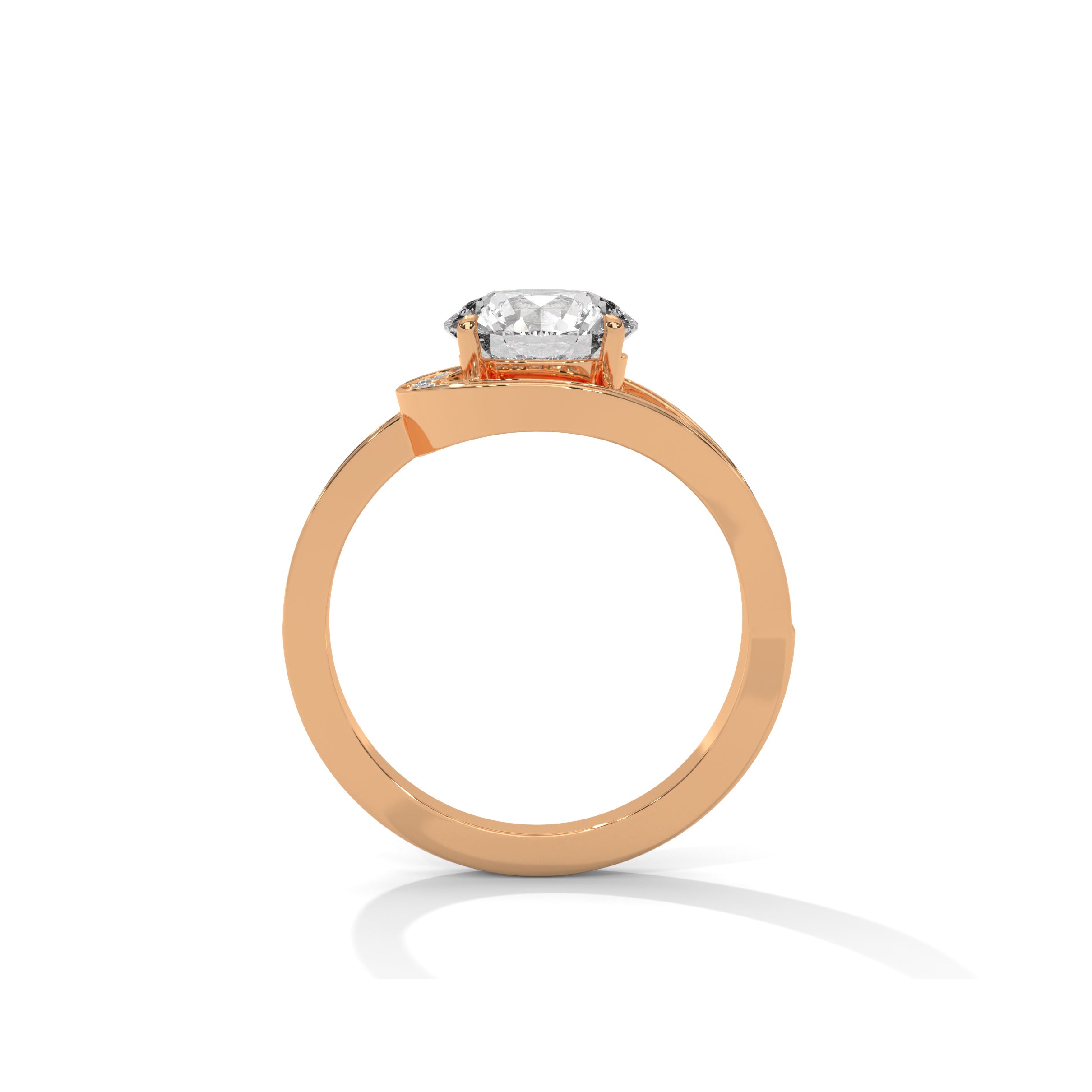 Infinite Halo Engagement Ring 18K Rose Gold | Lab Grown Diamond