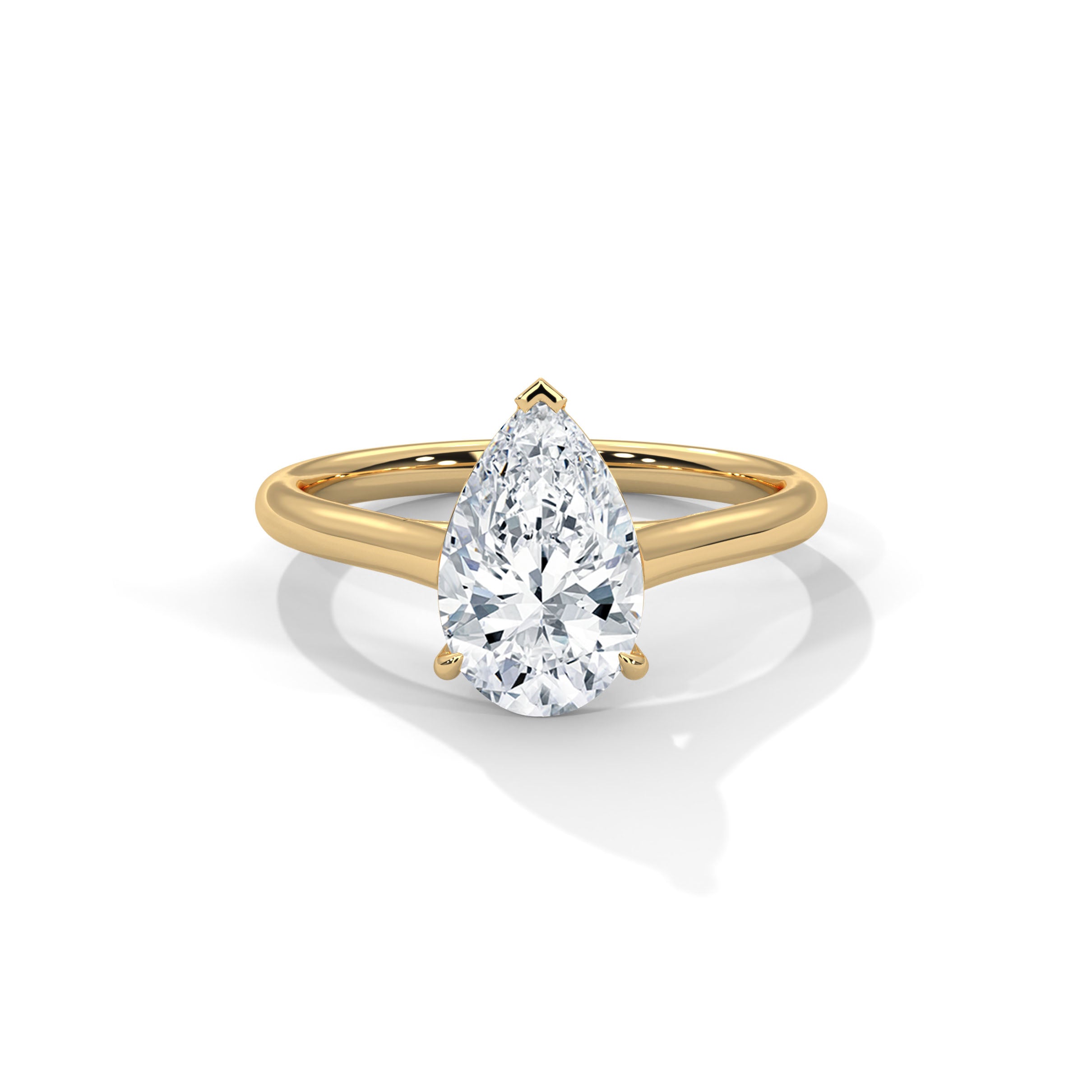 Pear Engagement Ring 18K | Lab Grown Diamond