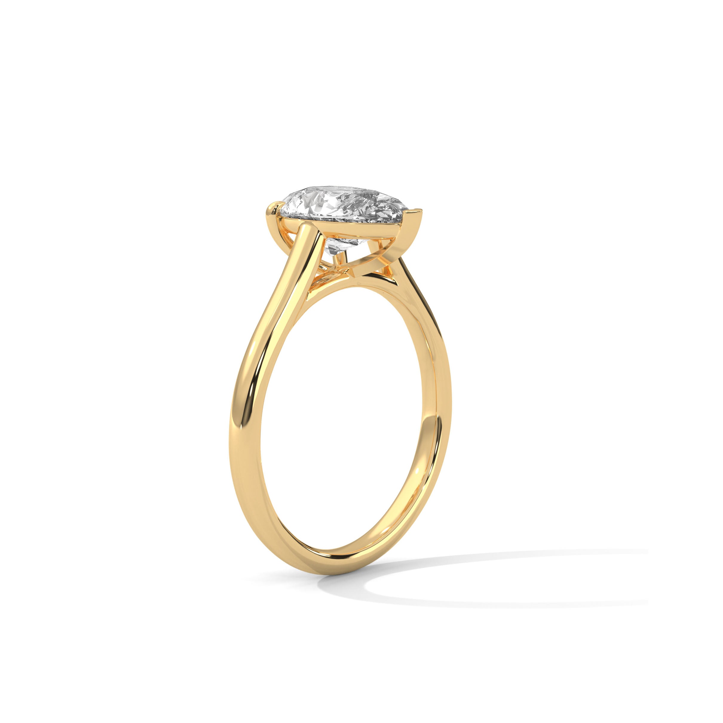 Pear Engagement Ring 18K | Lab Grown Diamond