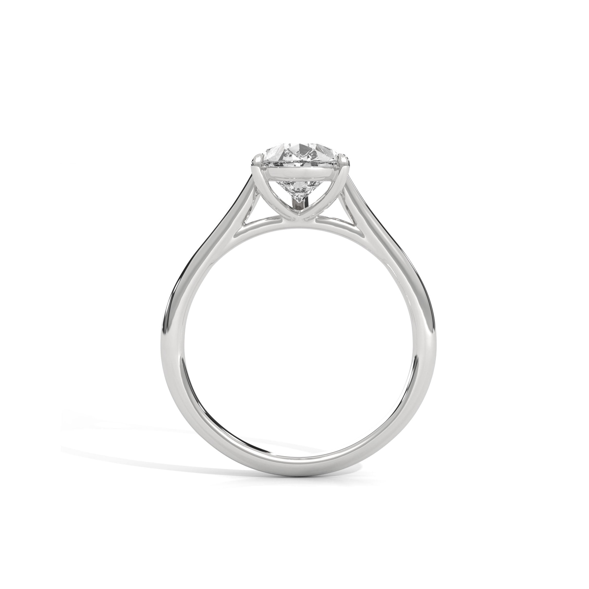 Pear Engagement Ring Platinum | Lab Grown Diamond