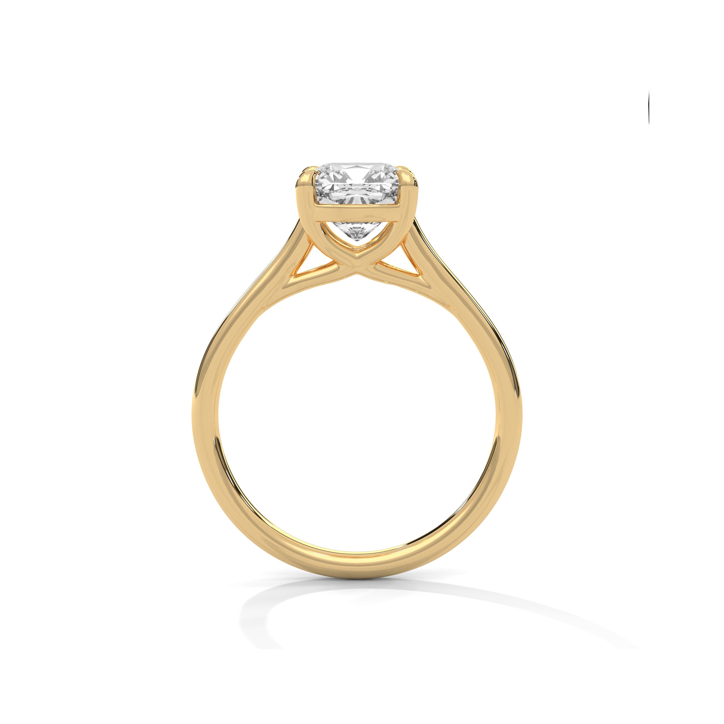 Cushion Engagement Ring 18K | Lab Grown Diamond