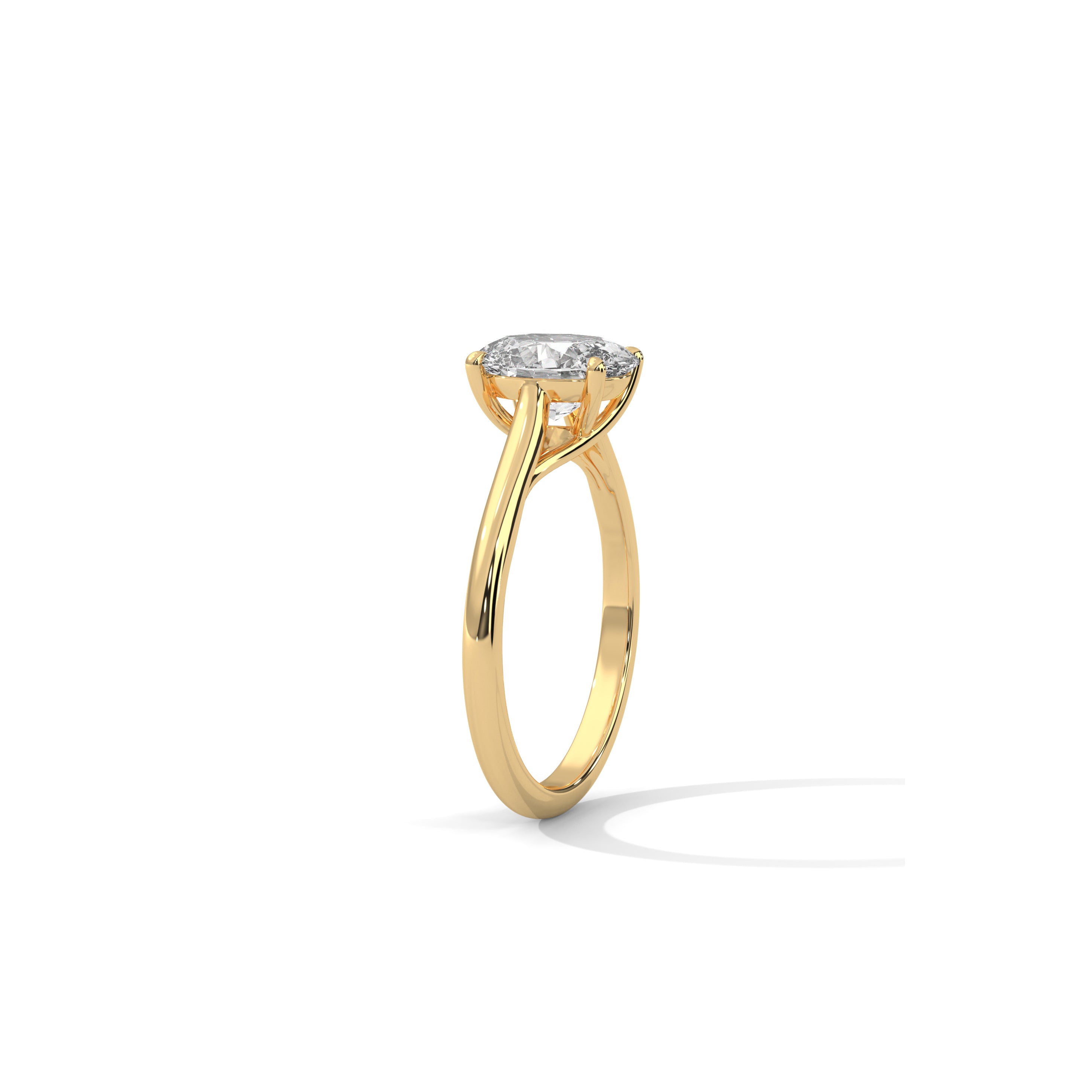 Oval Engagement Ring 18K | Lab Grown Diamond