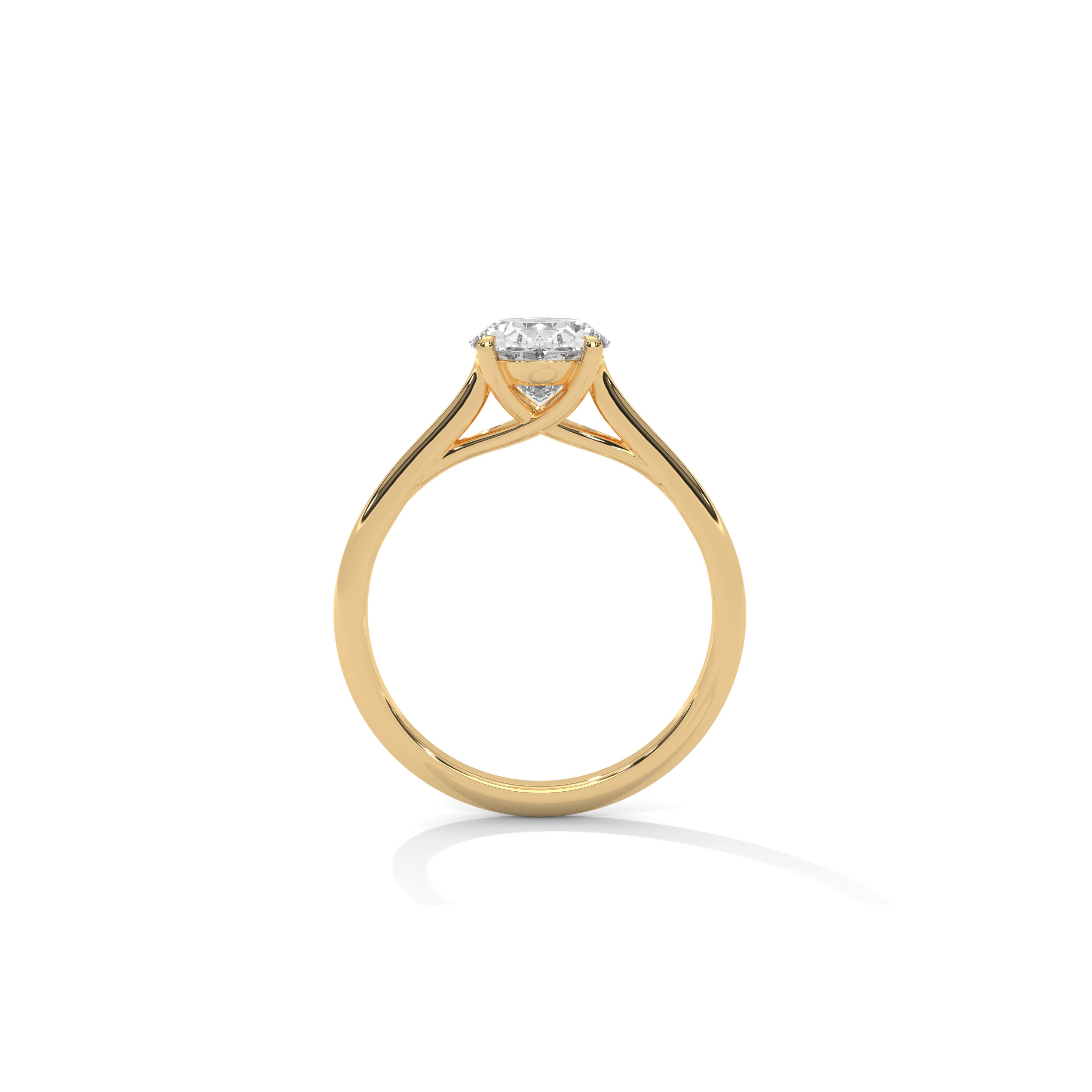 Oval Engagement Ring 18K | Lab Grown Diamond