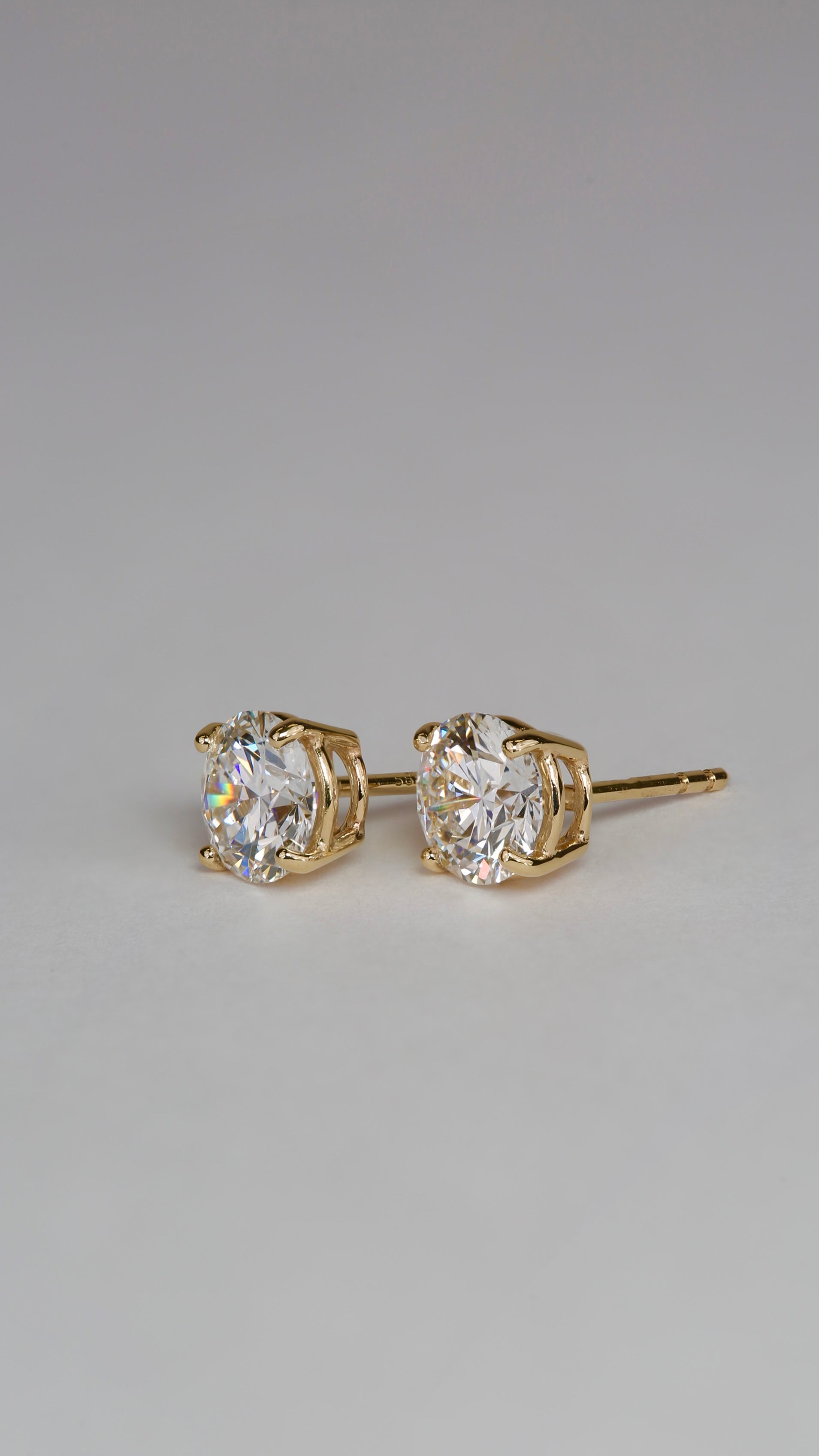 14K Lab Grown Diamond Studs