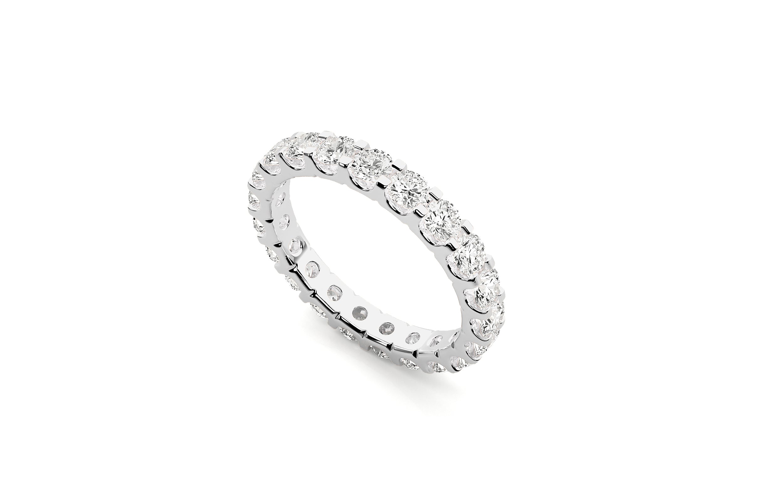 3mm Lab Grown Diamond Wedding Ring 18K or Platinum