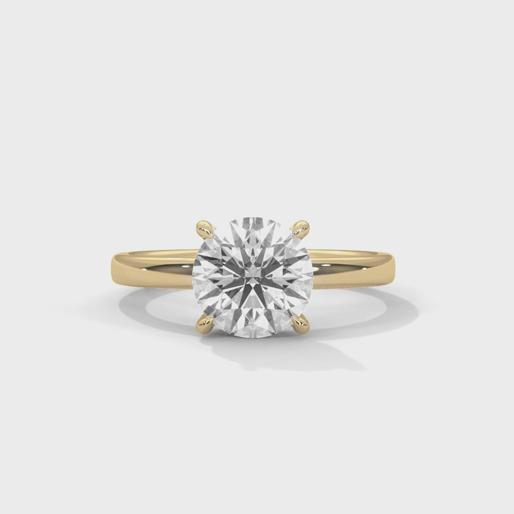 Four Prong Engagement Ring 18K | Lab Grown Diamond