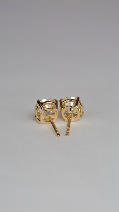 14K Lab Grown Diamond Studs