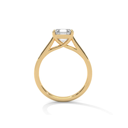 Asscher Engagement Ring 18K | Lab Grown Diamond