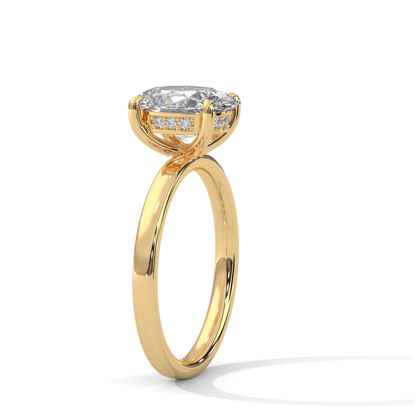 18K Yellow Gold Bridal Set
