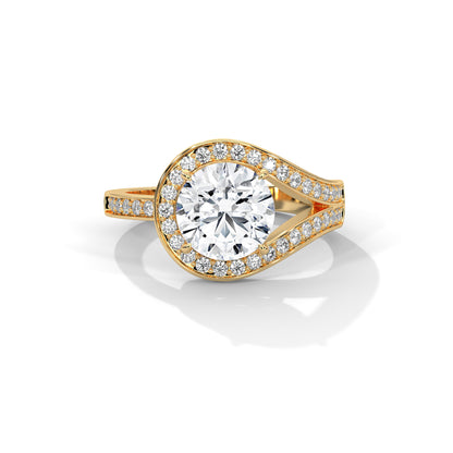 Infinite Halo Engagement Ring 18K | Lab Grown Diamond