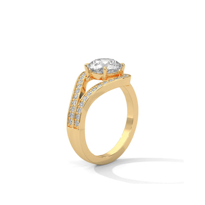 Infinite Halo Engagement Ring 18K | Lab Grown Diamond