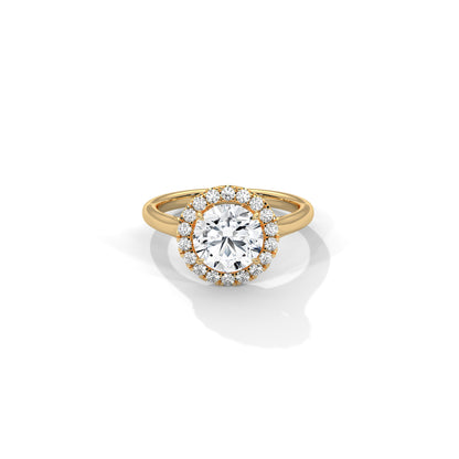 Halo Engagement Ring 18K | Lab Grown Diamond
