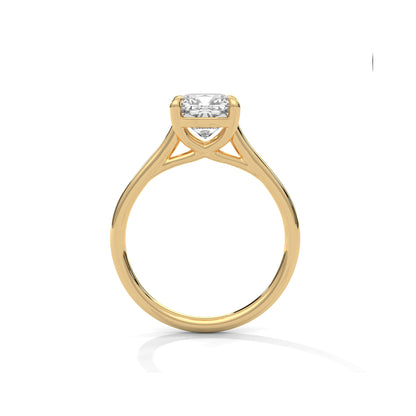 Cushion Engagement Ring 18K | Lab Grown Diamond