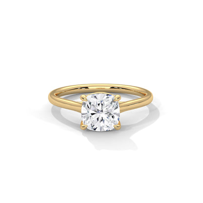 Cushion Engagement Ring 18K | Lab Grown Diamond