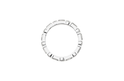2.2 mm Lab Grown Diamond Baguette Wedding Ring 18K or Platinum
