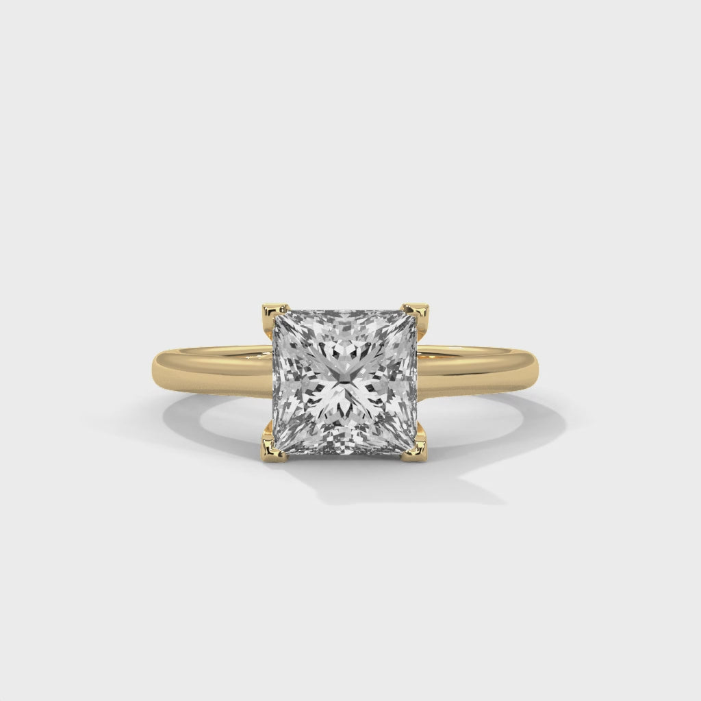 Princess Engagement Ring 18K | Lab Grown Diamond