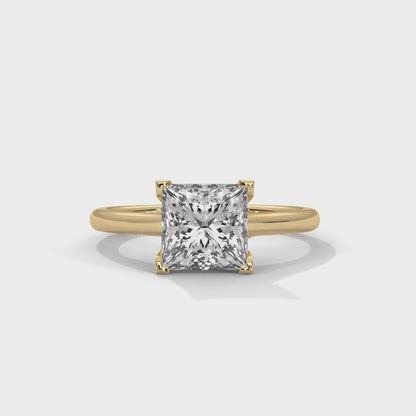Princess Engagement Ring 18K | Lab Grown Diamond