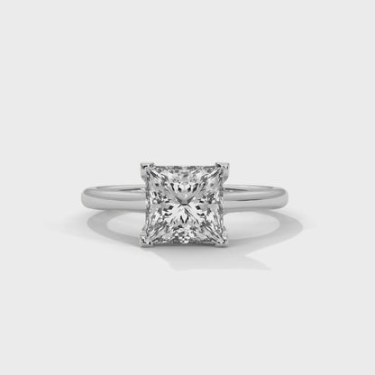 Princess Engagement Ring Platinum | Lab Grown Diamond